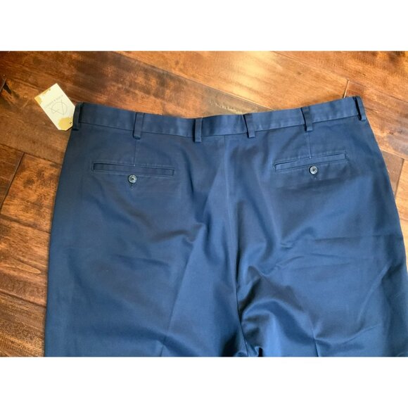 Brooks Brothers Navy Blue Baird McNutt Irish Linen Clark Dress Pants, Size 42 - Picture 5 of 5